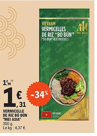 vermicelle de riz bò bún "mei asia"