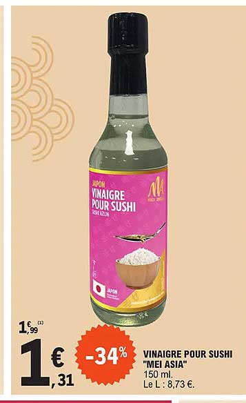 vinaigre pour sushi "mei asia"