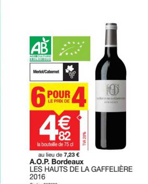 a.o.p. bordeaux les hauts de la gaffelière 2016