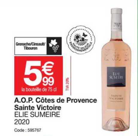 a.o.p. côtes de provence sainte victoire elie sumeire