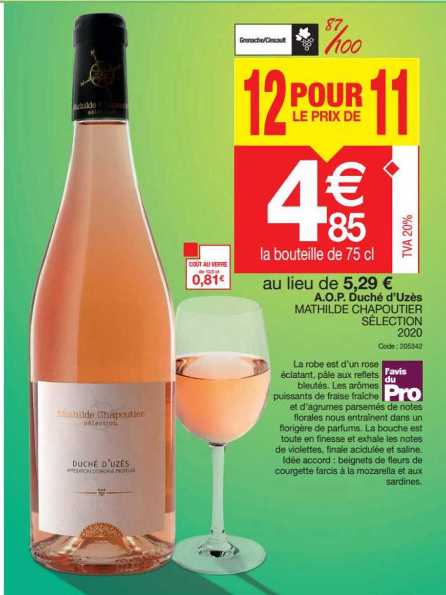 a.o.p. duché d'uzès mathilde chapoutier sélection 2020