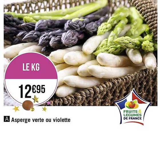 asperge verte ou violette