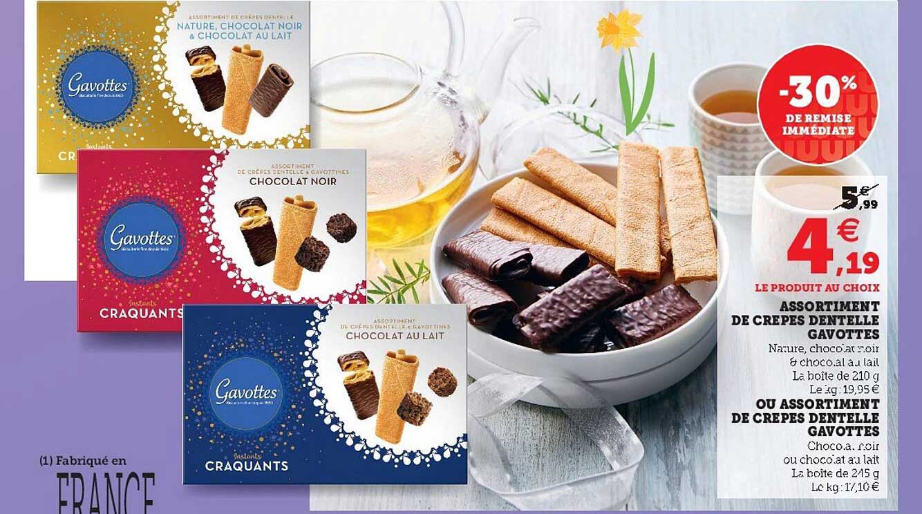 Assortiment De Crêpes Dentelle Gavottes