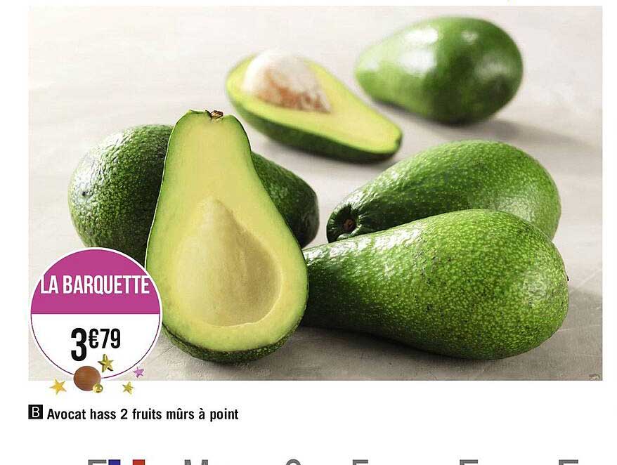 avocat hass 2 fruits mûrs à point