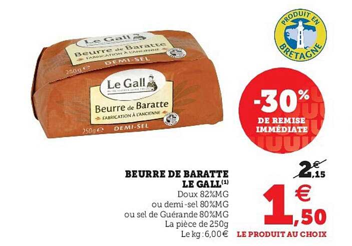 beurre de baratte le gall