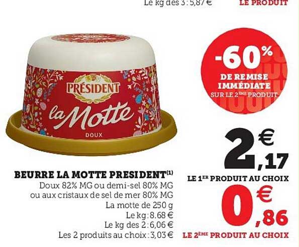 beurre la motte président