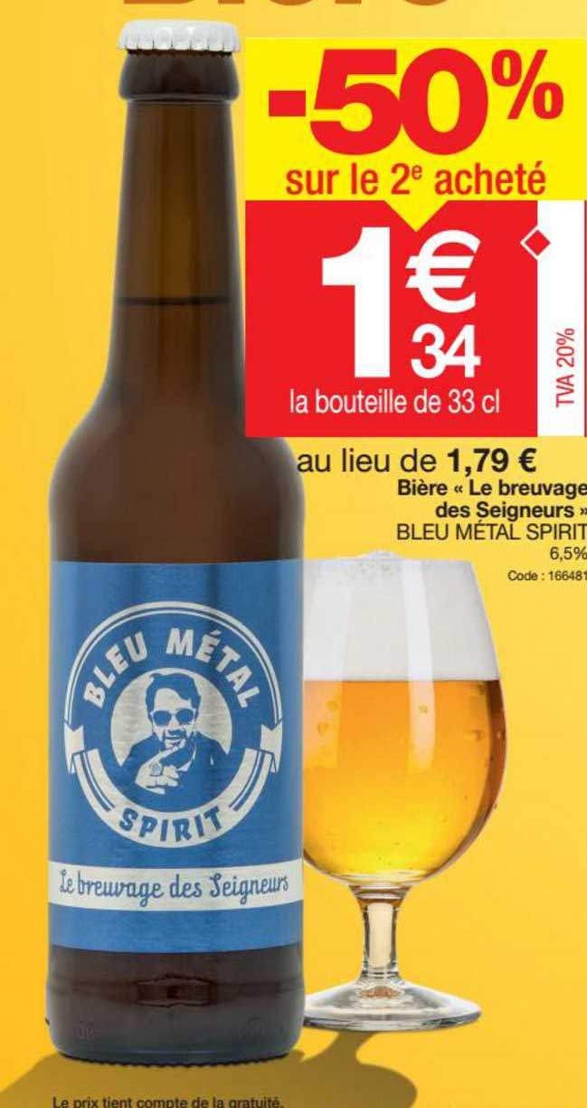 Bière «le Breuvage Des Seigneurs» Bleu Metal Spirit