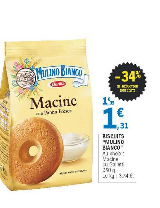 biscuits "mulino bianco"