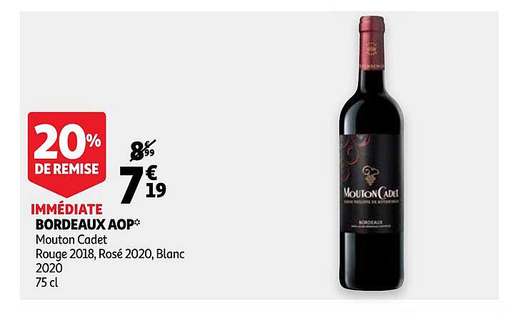 bordeaux aop mouton cadet