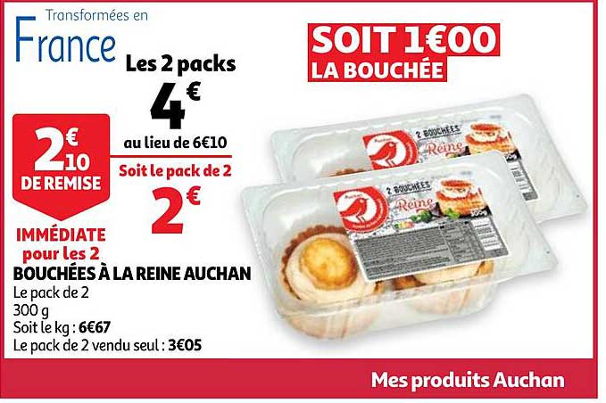 Bouchées à La Reine Auchan