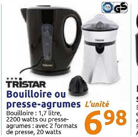 bouilloire ou presse-agrumes tristar