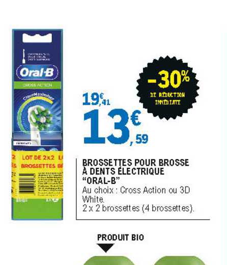 brossettes pour brosse à dents électrique "oral-b"