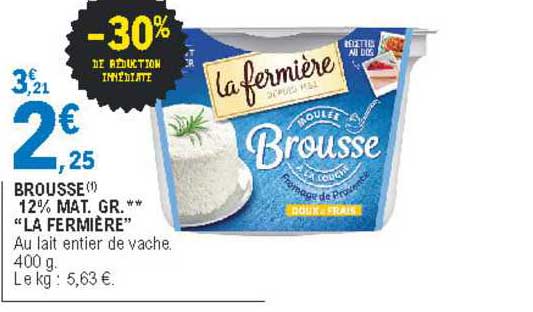 Brousse 12% Mat. Gr. "la Fermière"