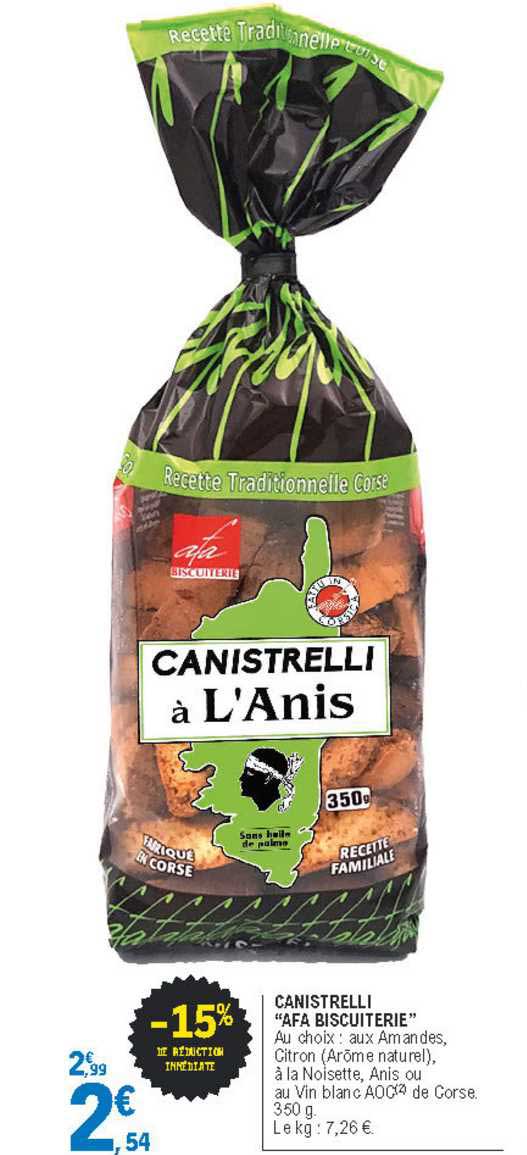 canistrelli "afa biscuiterie"