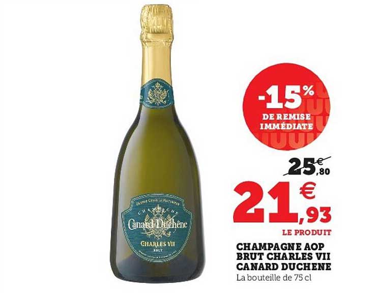 champagne aop brut charles vii canard duchêne