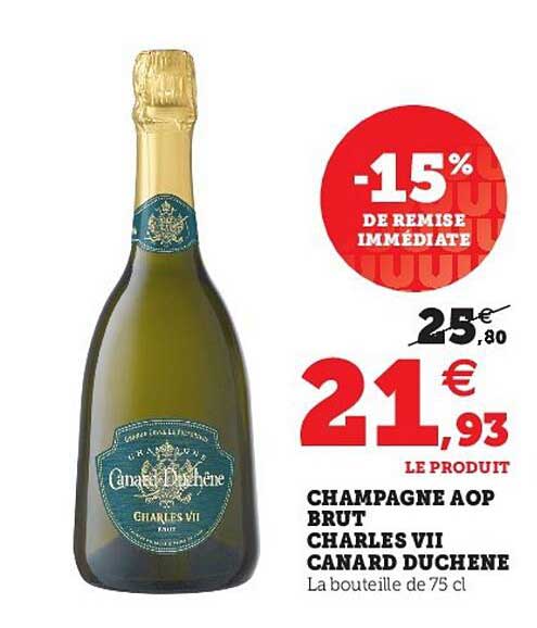 champagne aop brut charles vii canard duchêne