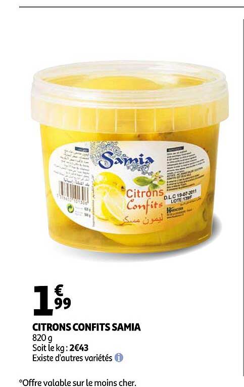 Citrons Confits Samia