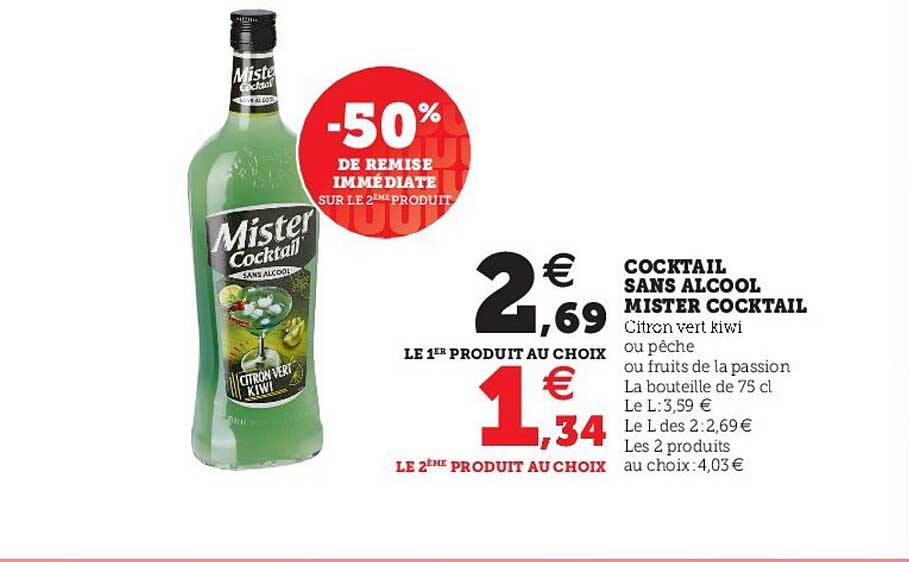 cocktail sans alcool mister cocktail