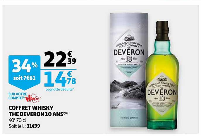 coffret whisky the deveron 10 ans
