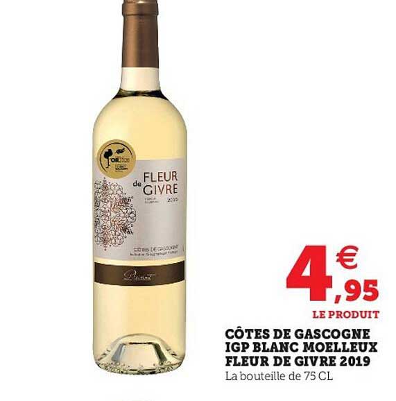 côtes de gascogne igp blanc moelleux fleur de givre 2019