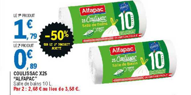 coulissac x25 "alfapac"