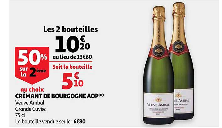 crémant de bourgogne aop veuve ambal