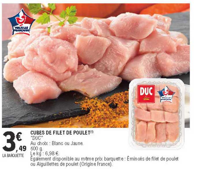 Cubes De Filet De Poulet "duc"