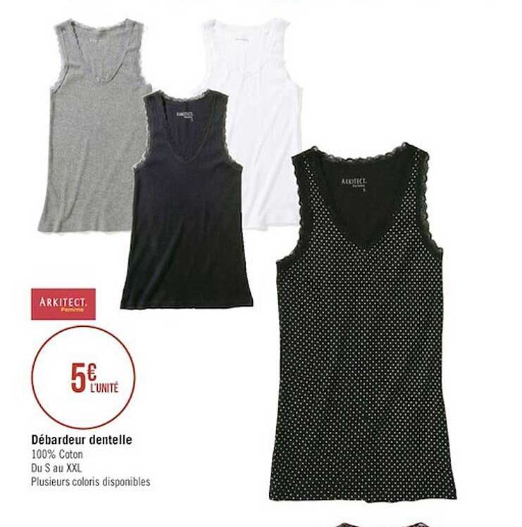débardeur dentelle arkitect
