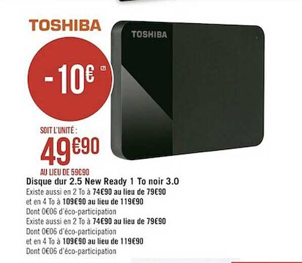 disque dur 2.5 new ready 1 to noir 3.0