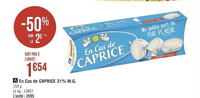 en cas de caprice 31% m.g.