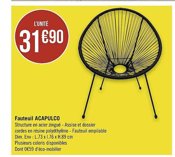 fauteuil acapulco