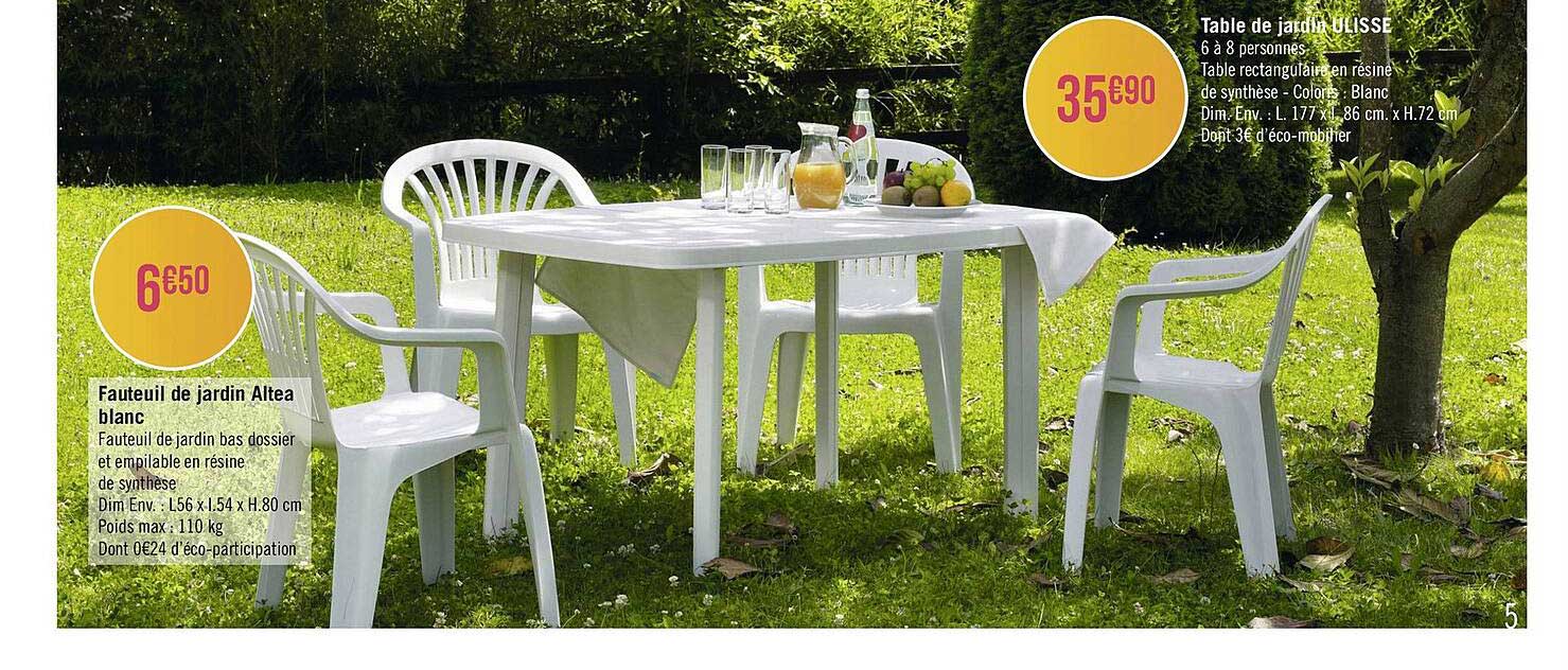 Fauteuil De Jardin Altea Blanc