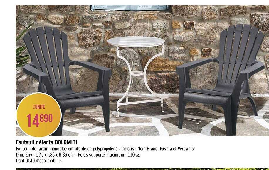 fauteuil détente dolomiti