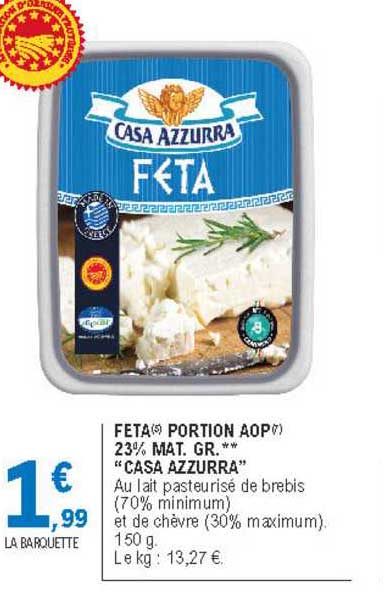 feta portion aop 23% mat. gr. "casa azzurra"