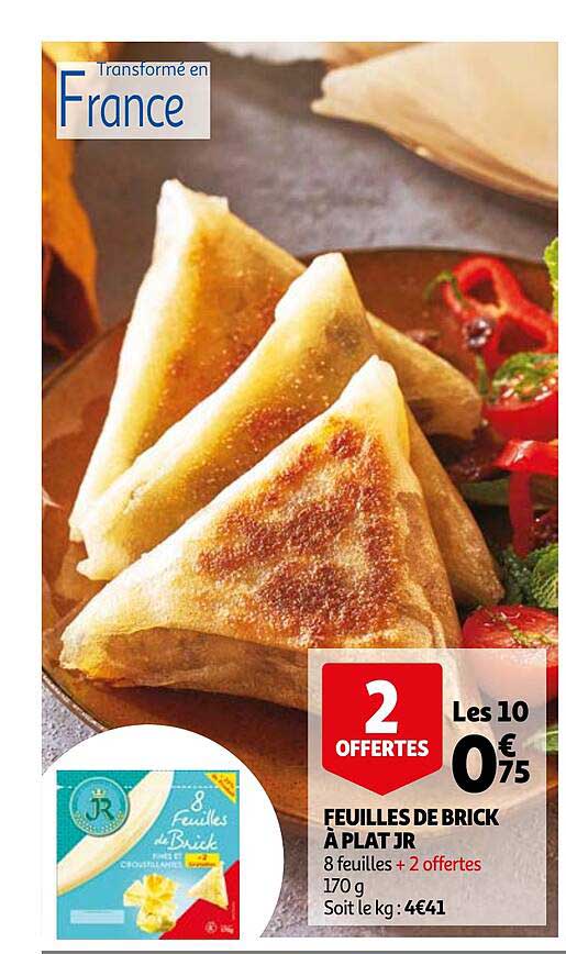 feuilles de brick à plat jr