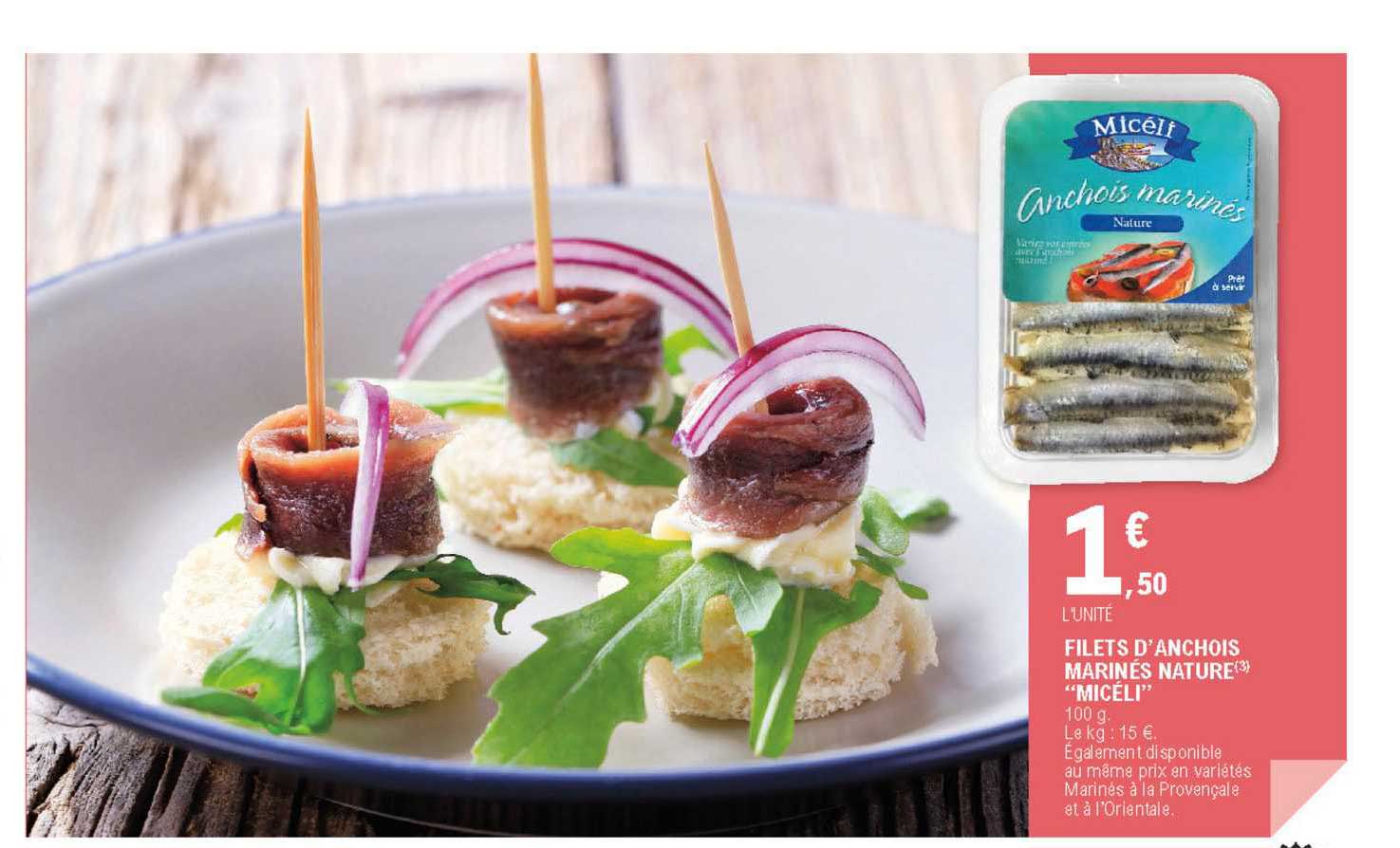 filets d'anchois marines nature "micéli"