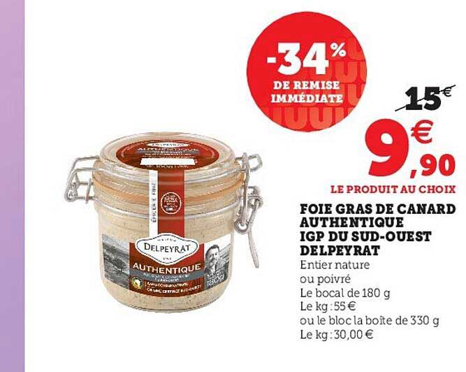 foie gras de canard authentique igp du sud-ouest delpeyrat