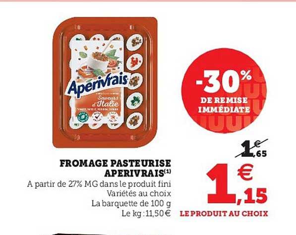 Fromage Pasteurisé Apérivrais