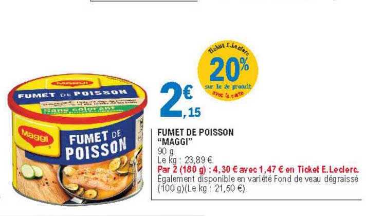 fumet de poisson "maggi"