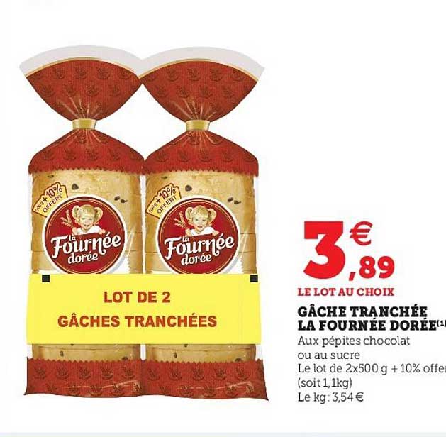 gâche tranchée la fournée dorée