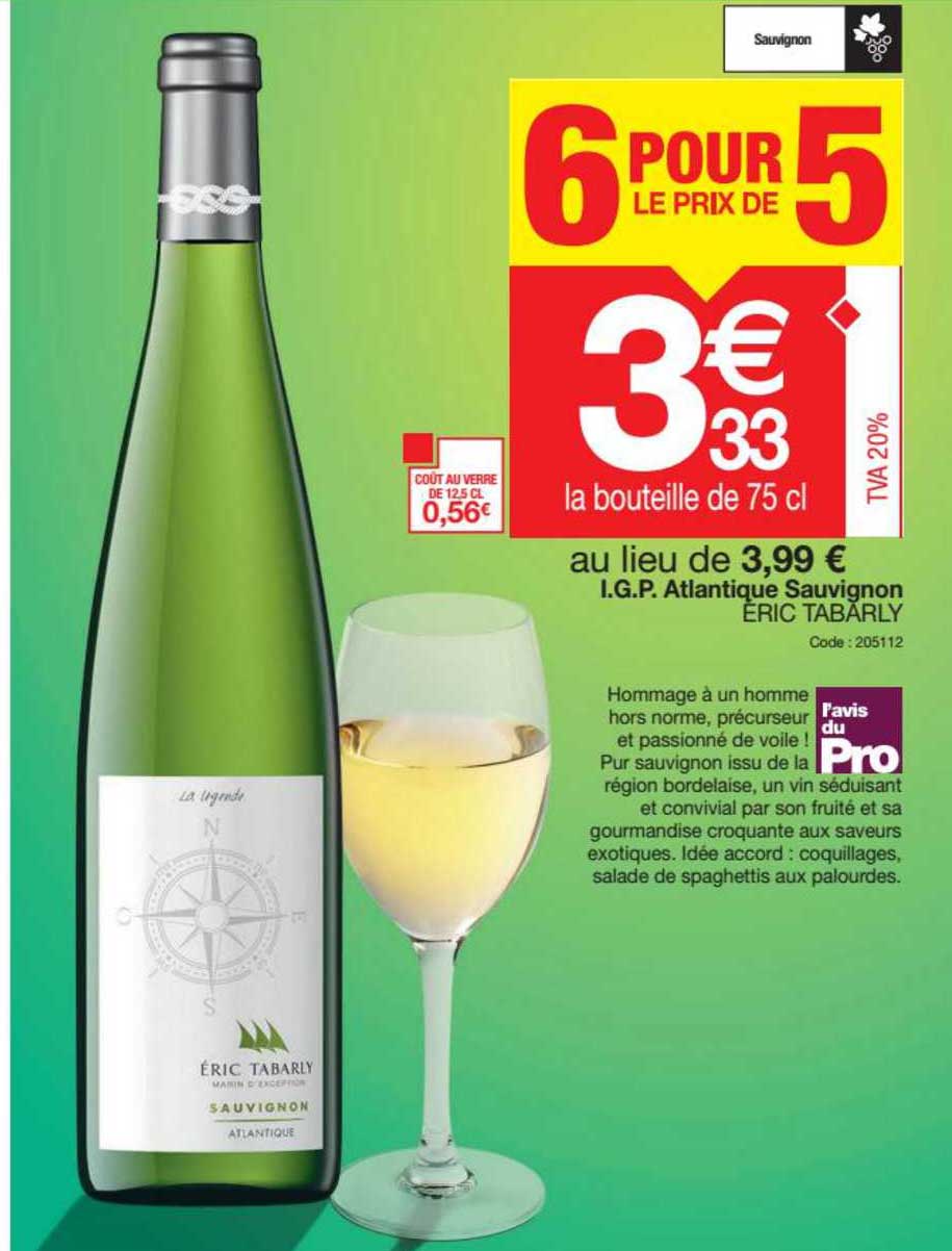 i.g.p. atlantique sauvignon éric tabarly