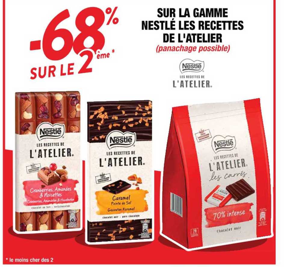 la gamme nestlé les recettes de l'atelier