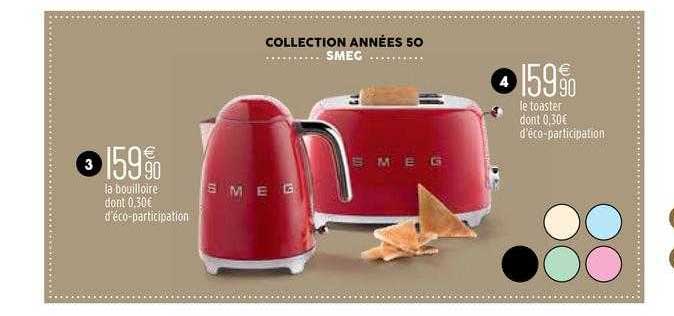 la gouilloire, le toaster collection années 50