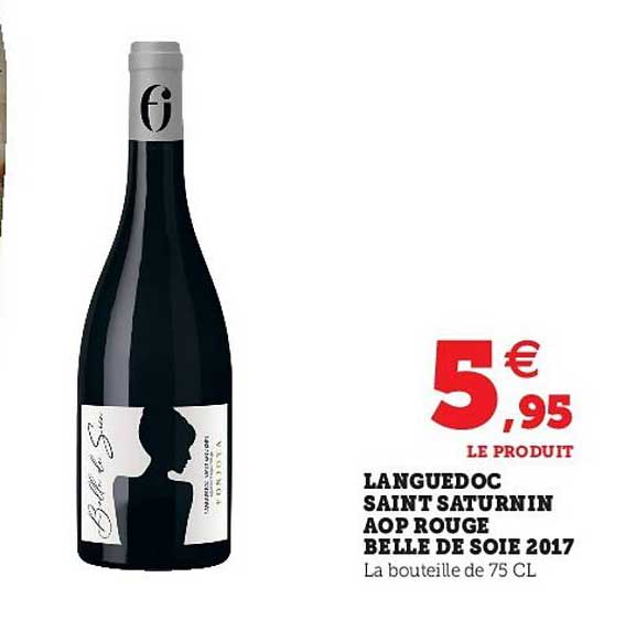 languedoc saint saturnin aop rouge belle de soie 2017
