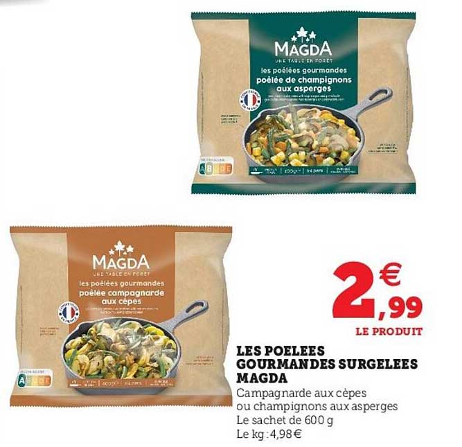 Les Poêlées Gourmandes Surgelées Magda