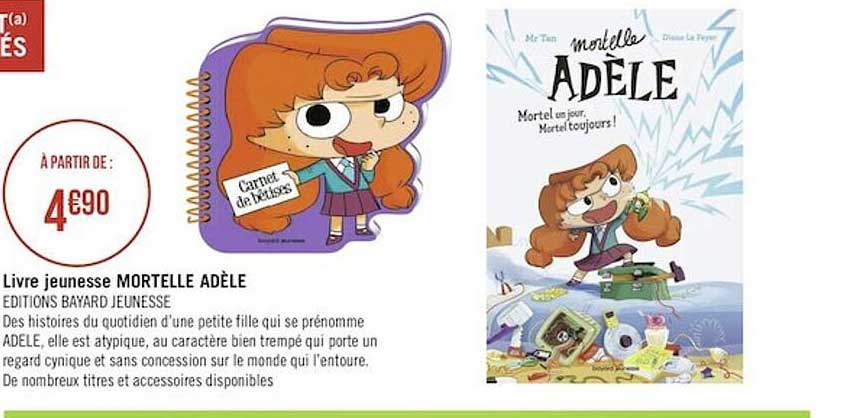 livre jeunesse mortelle adèle