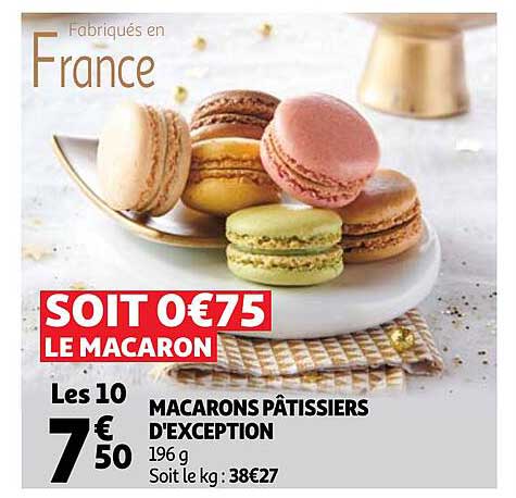 macarons pâtissiers d'exception
