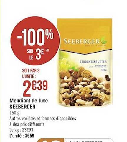 mendiant de luxe seeberger