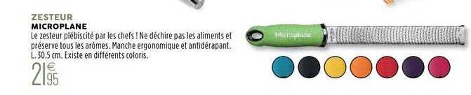 microplane zesteur
