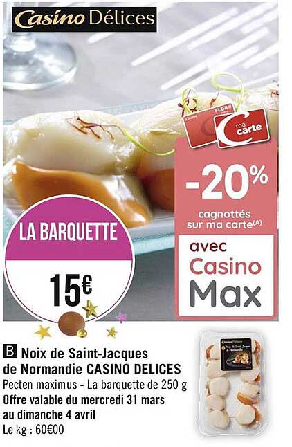 noix de saint-jacques de normandi casino délices